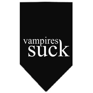 Halloween Pet and Dog Bandana Screen Printed, "Vampires Suck" — view 5