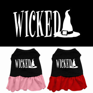 Halloween Pet Dress Screen Printed, "Wicked" — view 1
