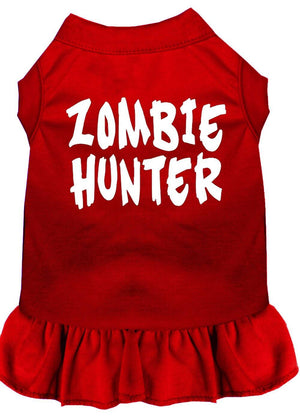 Halloween Pet Dog & Cat Dress Screen Printed, "Zombie Hunter" — view 2