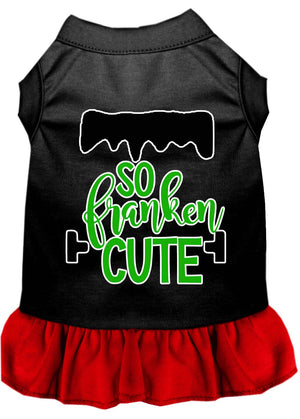 Halloween Pet Dress Screen Printed, "So Franken Cute" — view 6
