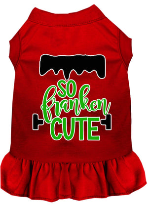 Halloween Pet Dress Screen Printed, "So Franken Cute" — view 9