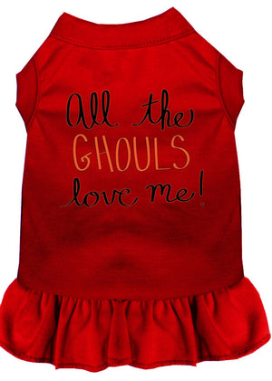 Halloween Pet Dress "All The Ghouls Love Me" — view 7