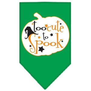Halloween Pet and Dog Bandana Screen Printed, "Too Cute To Spook" — view 8