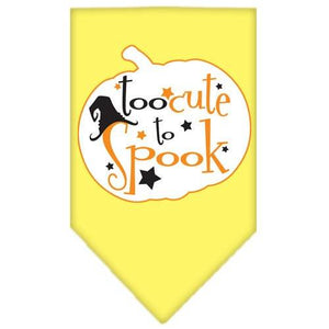Halloween Pet and Dog Bandana Screen Printed, "Too Cute To Spook" — view 7