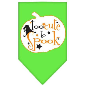 Halloween Pet and Dog Bandana Screen Printed, "Too Cute To Spook" — view 9