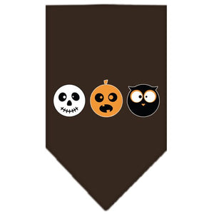 Halloween Pet and Dog Bandana Screen Printed, "The Spook Trio" — view 5