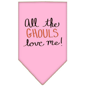 Halloween Pet and Dog Bandana Screen Printed, "All The Ghouls Love Me" — view 8