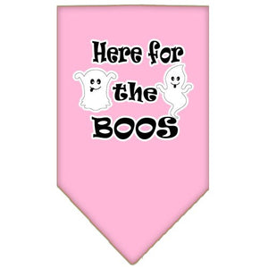Halloween Pet and Dog Bandana Screen Printed, "Here For The Boos" — view 6