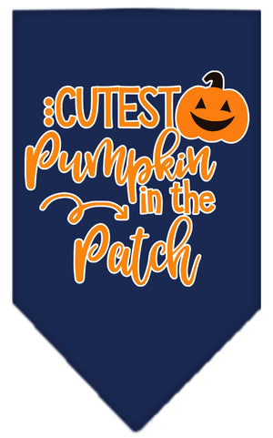 Halloween Pet and Dog Bandana Screen Printed, "Cutest Pumpkin In The Patch" — view 8
