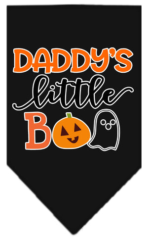 Halloween Pet and Dog Bandana Screen Printed, "Daddy's Little Boo" — view 8