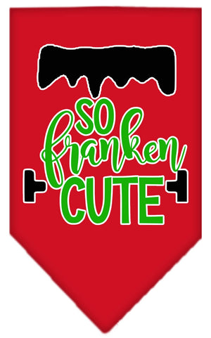 Halloween Pet and Dog Bandana Screen Printed, "So Franken Cute" — view 7