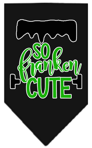 Halloween Pet and Dog Bandana Screen Printed, "So Franken Cute" — view 8