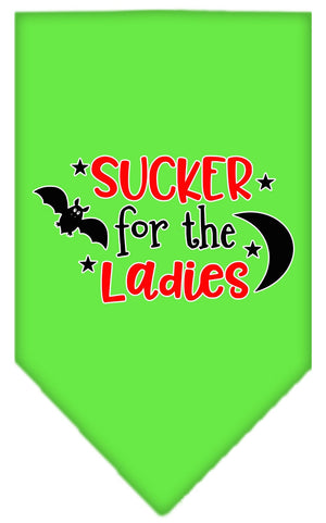 Halloween Pet and Dog Bandana Screen Printed, "Sucker For The Ladies" — view 5