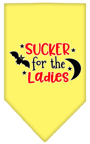 Halloween Pet and Dog Bandana Screen Printed, "Sucker For The Ladies" — view 6