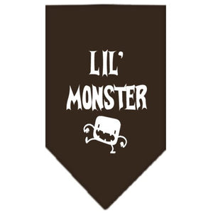 Halloween Pet and Dog Bandana Screen Printed, "Lil Monster" — view 7