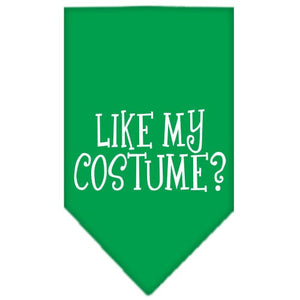Halloween Pet and Dog Bandana Screen Printed, "Like My Costume?" — view 6