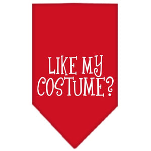 Halloween Pet and Dog Bandana Screen Printed, "Like My Costume?" — view 9