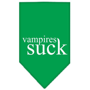 Halloween Pet and Dog Bandana Screen Printed, "Vampires Suck" — view 4