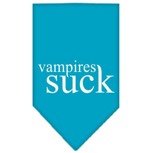 Halloween Pet and Dog Bandana Screen Printed, "Vampires Suck" — view 6