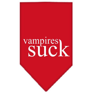 Halloween Pet and Dog Bandana Screen Printed, "Vampires Suck" — view 7