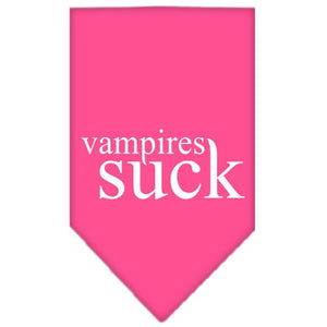Halloween Pet and Dog Bandana Screen Printed, "Vampires Suck" — view 9