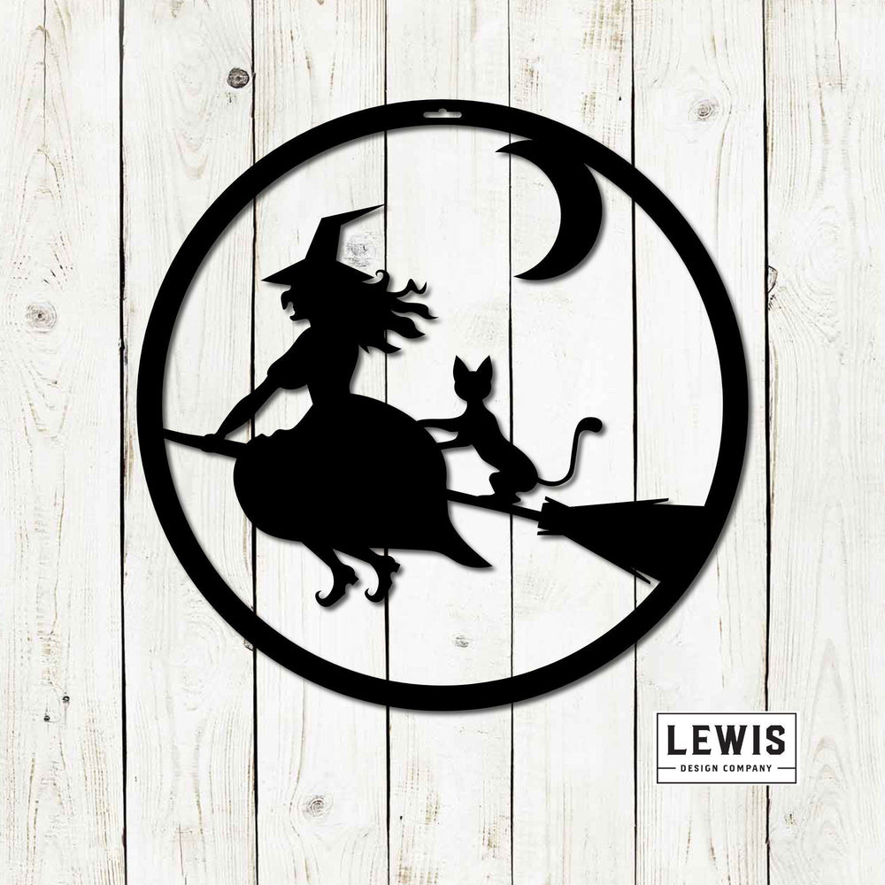 Witch Metal Sign | Halloween Door and Wall Decor