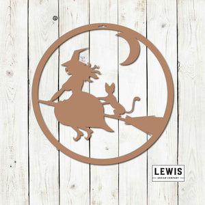 Witch Metal Sign | Halloween Door and Wall Decor — view 2
