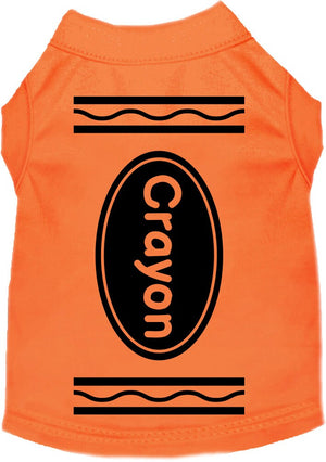 Halloween Pet Dog & Cat Shirt Screen Printed, "Crayon" — view 1