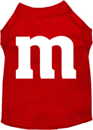 Halloween Pet Dog & Cat Shirt Screen Printed, "The M Costume" — view 5