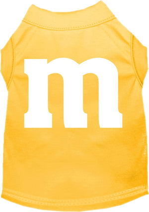 Halloween Pet Dog & Cat Shirt Screen Printed, "The M Costume" — view 6