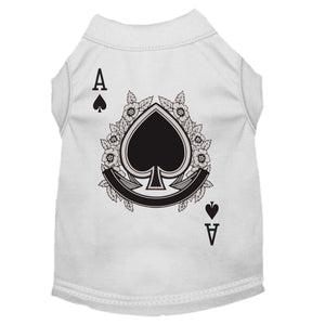 Halloween Pet Dog & Cat Shirt Screen Printed, "Ace Of Spades Costume" — view 1