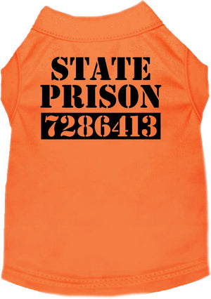 Halloween Pet Dog & Cat Shirt Screen Printed, "Inmate Costume" — view 2