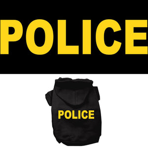 Halloween Pet Hoodie "Police Costume" — view 1