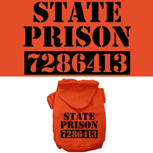 Halloween Pet Hoodie "Inmate Costume" — view 1