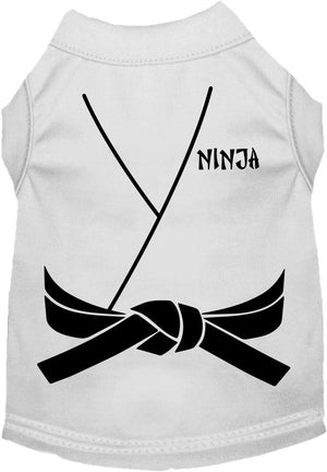 Halloween Pet Dog & Cat Shirt Screen Printed, "Ninja" — view 1