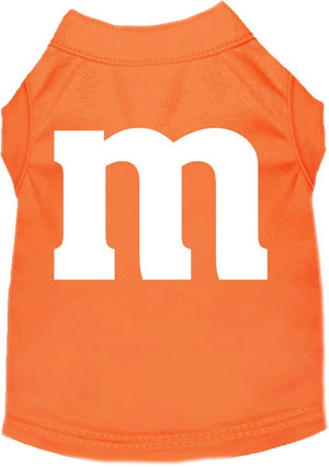 Halloween Pet Dog & Cat Shirt Screen Printed, "The M Costume" — view 1