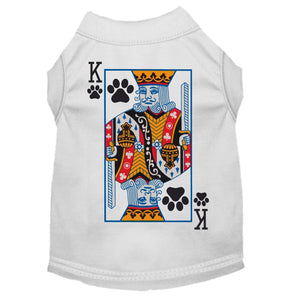 Halloween Pet Dog & Cat Shirt Screen Printed, "King Of Clubs Costume" — view 1