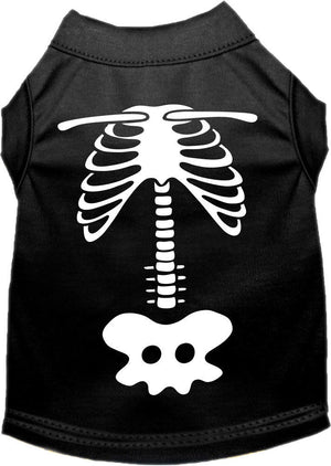 Halloween Pet Dog & Cat Shirt Screen Printed, "Paw Skellington Costume" — view 1