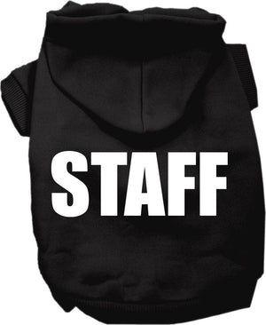 Halloween Pet Costume Hoodie Screen Printed, "Staff" — view 1