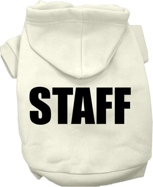 Halloween Pet Costume Hoodie Screen Printed, "Staff" — view 2