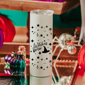 Witches Brew Fun Glow in the Dark Halloween Tumbler — view 2