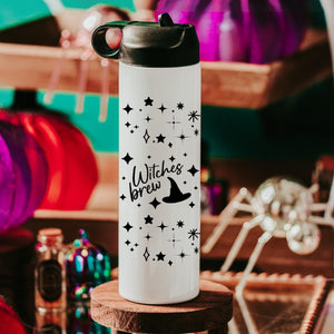 Witches Brew Halloween Water Bottle Drink Tumbler — view 1