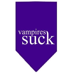 Halloween Pet and Dog Bandana Screen Printed, "Vampires Suck" — view 3