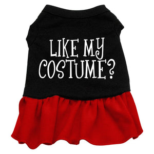 Halloween Pet Dress Screen Printed, "Like My Costume" — view 2