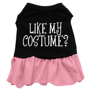 Halloween Pet Dress Screen Printed, "Like My Costume" — view 3