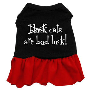 Halloween Pet Dress "Black Cats Are Bad Luck" — view 4