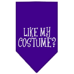 Halloween Pet and Dog Bandana Screen Printed, "Like My Costume?" — view 3