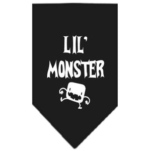 Halloween Pet and Dog Bandana Screen Printed, "Lil Monster" — view 2