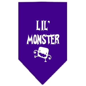 Halloween Pet and Dog Bandana Screen Printed, "Lil Monster" — view 4