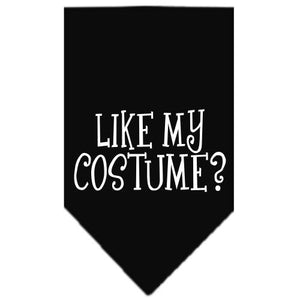 Halloween Pet and Dog Bandana Screen Printed, "Like My Costume?" — view 2